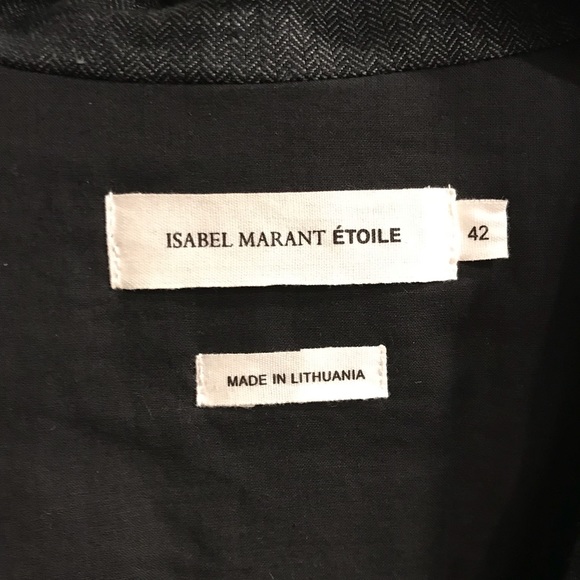 NWOT Isabel Marant Cotton Linen Blazer - Picture 7 of 8